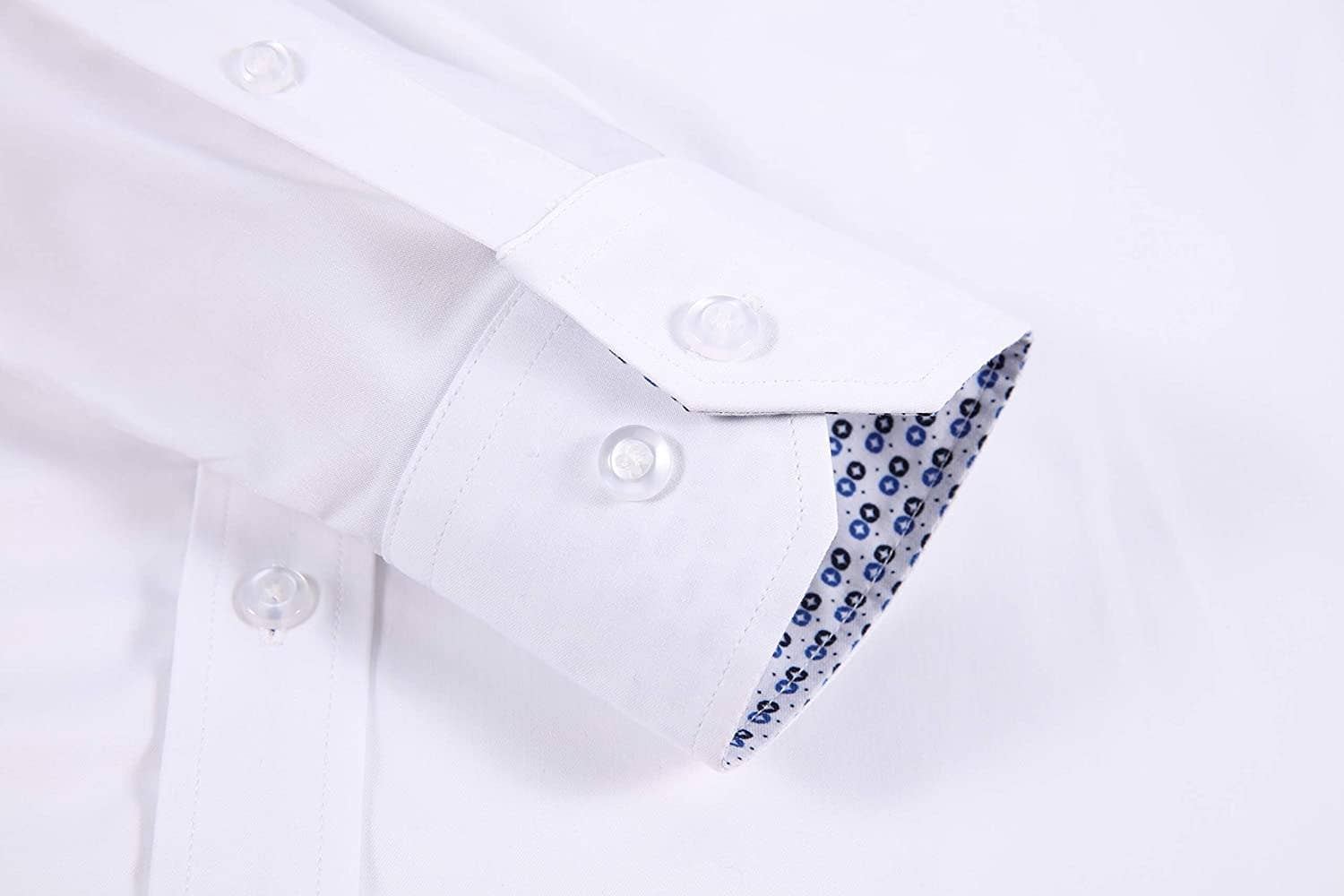 Rodeo Clothing - Wholesale Button Down Shirt - Men's - Mens Dress Shirts Wrinkle Free Regular Long Sleeve Shirts - WHITE2