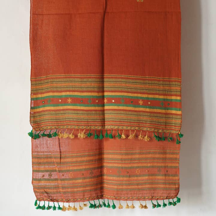 Annahmol - Wholesale Scarf - Unisex - Organic Indigenous Woven Cotton & Natural Dye Scarf34