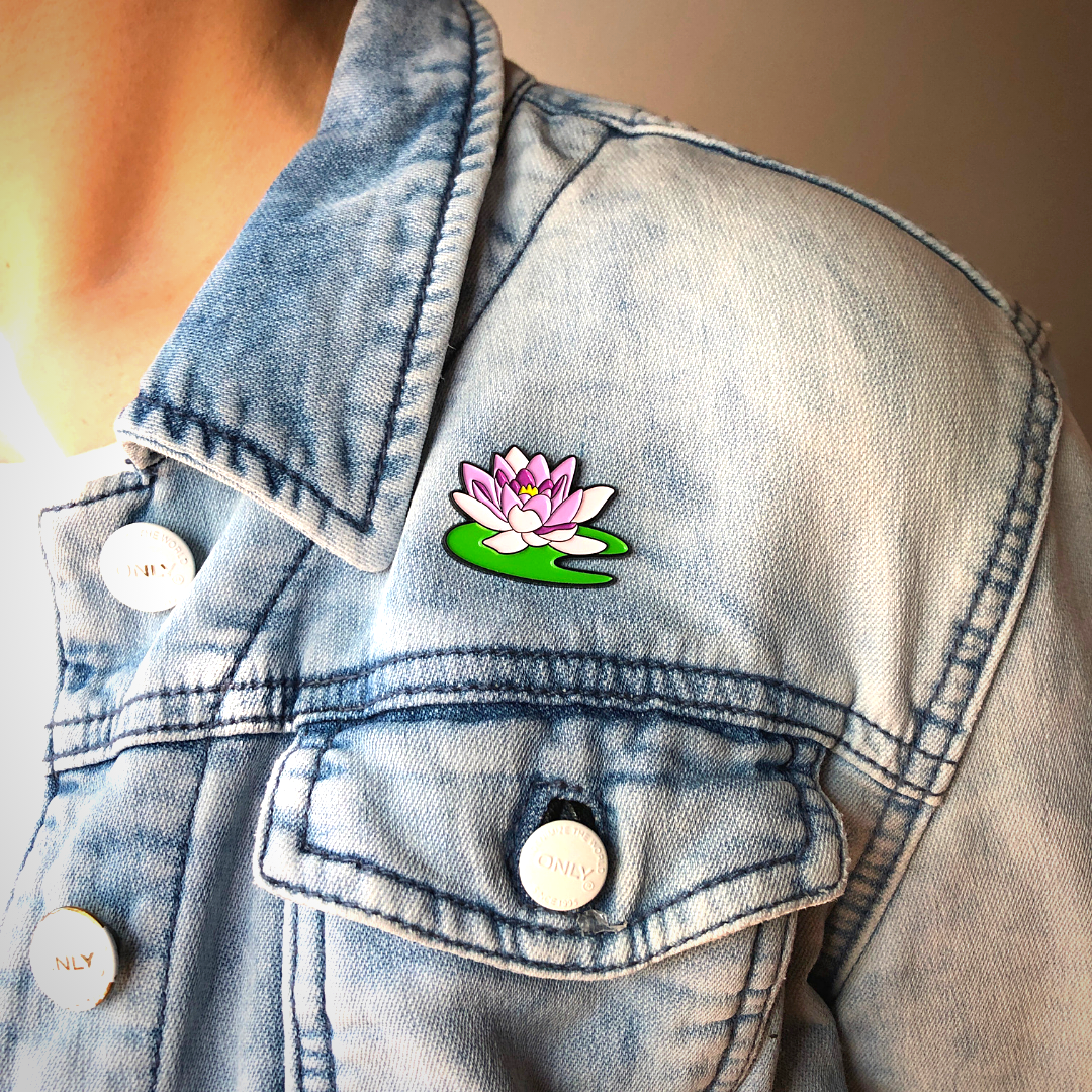 Today is Art Day - Wholesale Lapel Pin/Button - Pin - Water Lily - Monet3