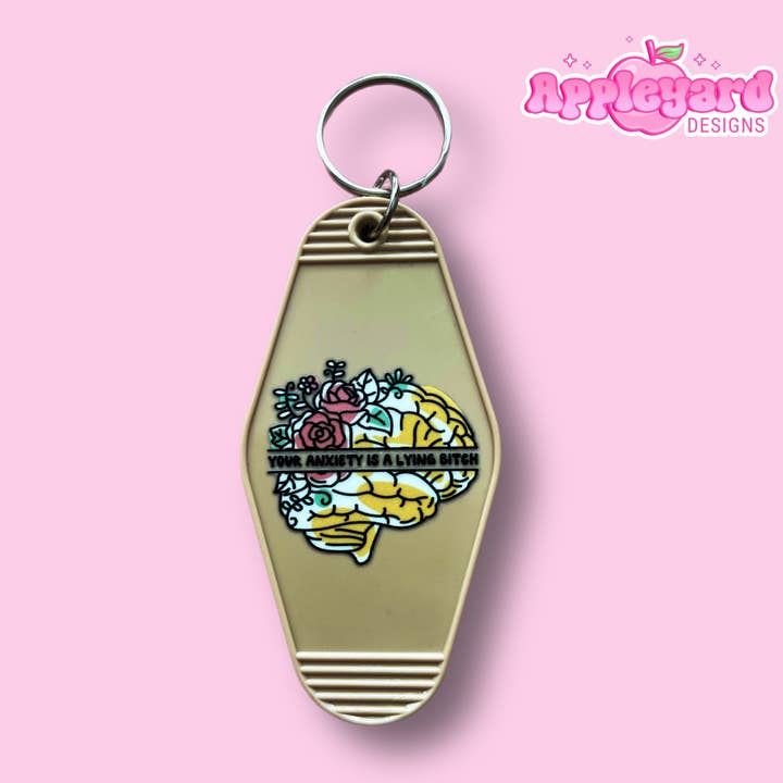 Tu ansiedad es una... | Motel Keyring para venta al por mayor de Appleyard Designs
