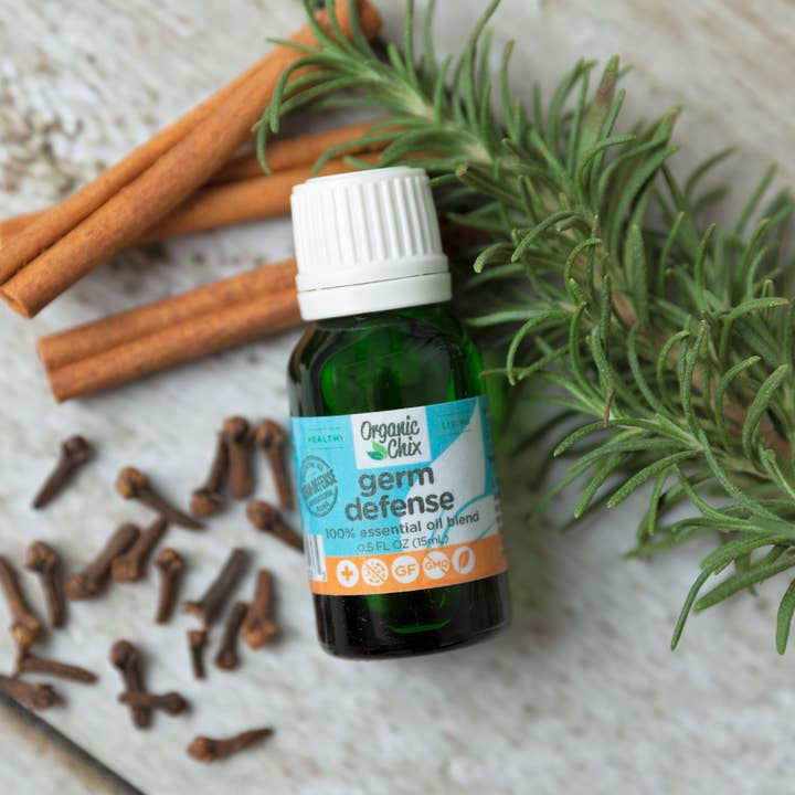 Organic Chix - Wholesale Essential Oil - Germ-Defense Essential Oil Blend, 15mL Bottle7