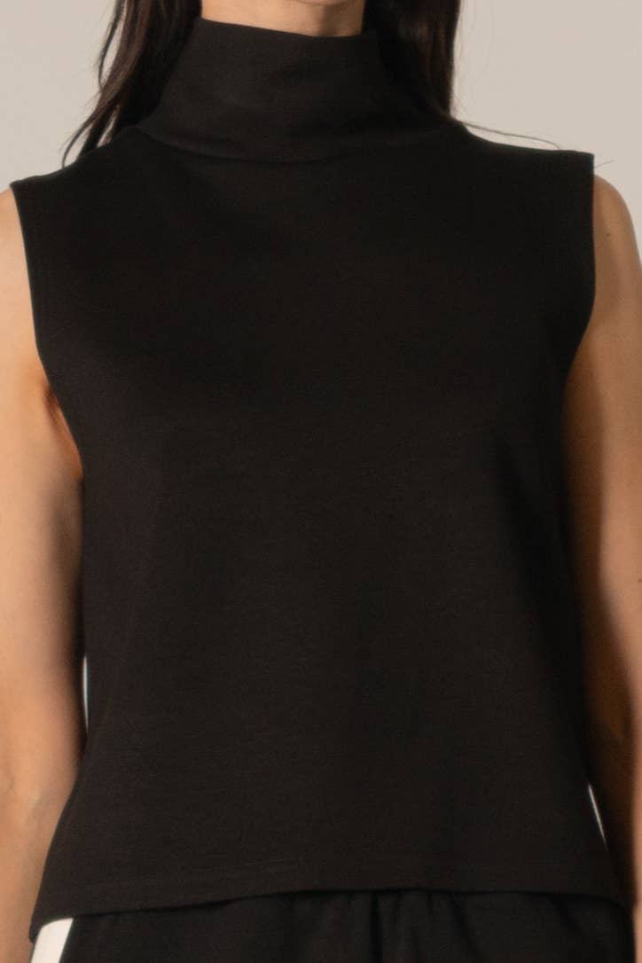 P. CILL - Wholesale Knit Top - Women's - P. CILL Butter Modal Cowl Neck Sleeveless Top0