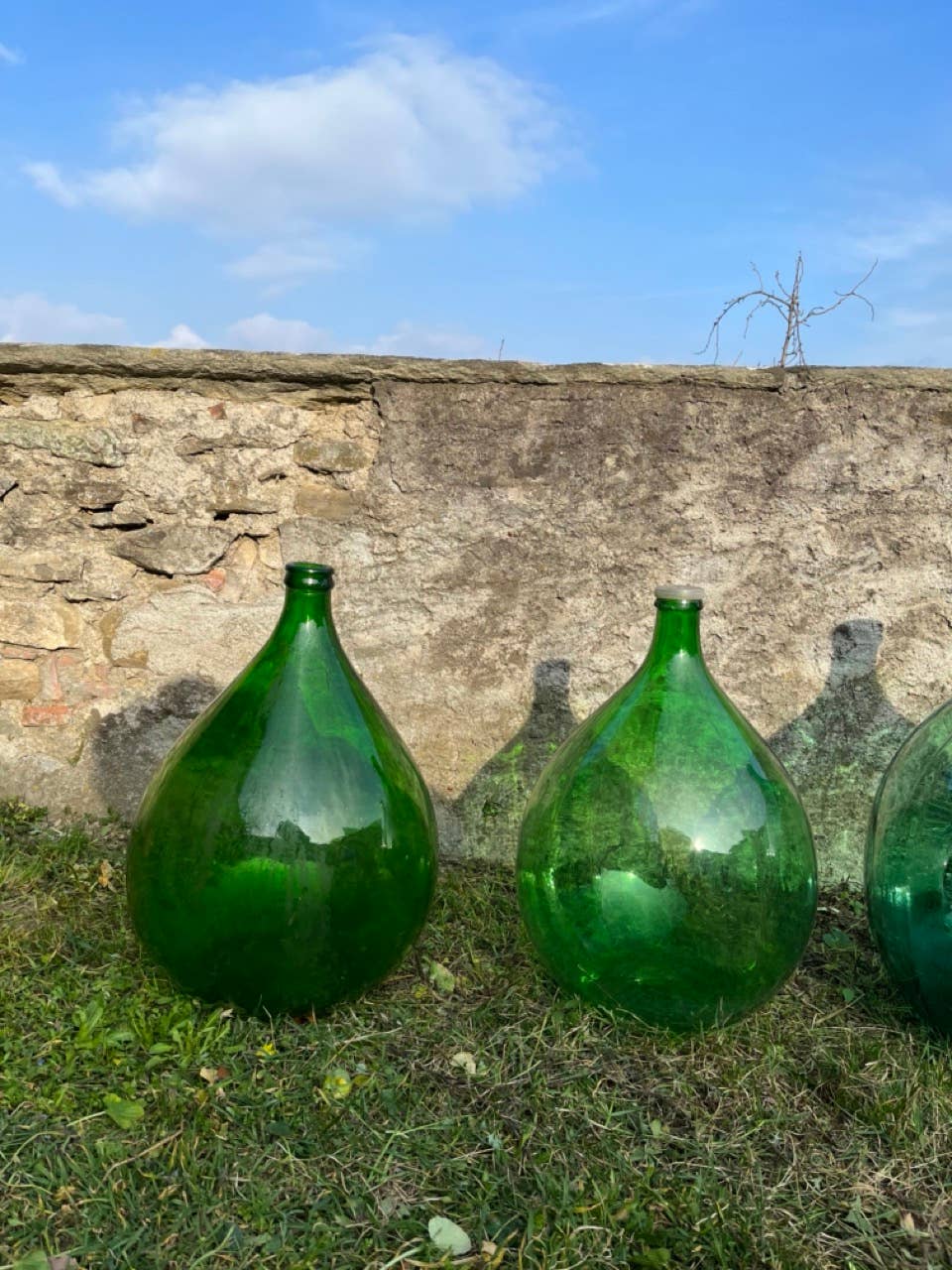 Petit truc - Wholesale Decorative Jar - Damigiana Damigiane 28 liters green white and blue5