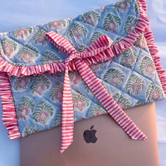 Floral Hand Printed Laptop Sleeve | Electronic Cases and other Purchase Wholesale linux laptop. Free Returns & Net 60 Terms on Faire trending on Faire.