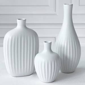 Matte White Ceramic Vases