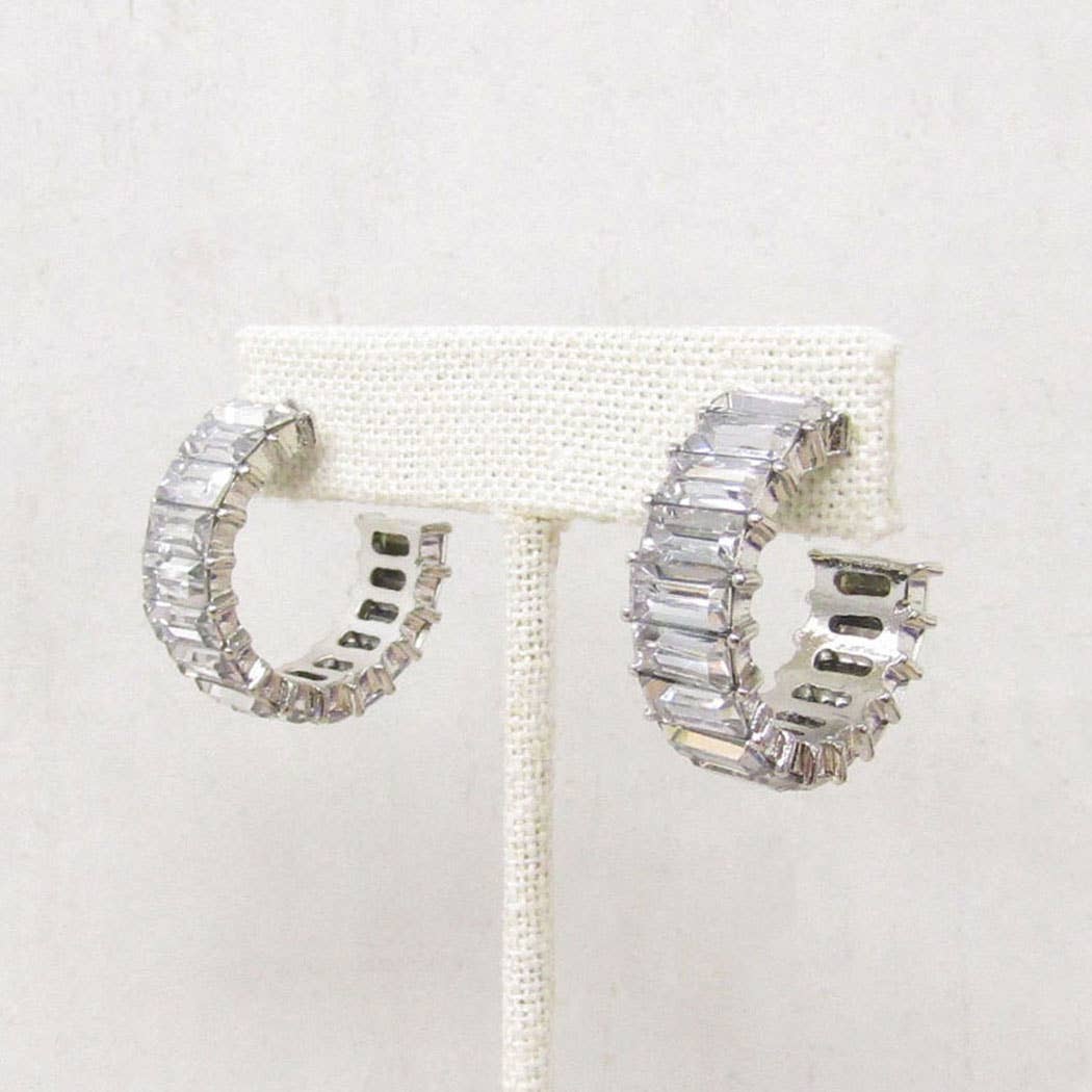 Fashion City - Venta al por mayor Pendientes de aro - Pendientes de aro con circonita cúbica de colores 2