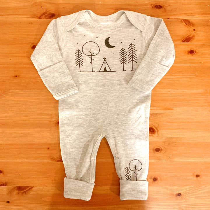 Baby Grey Romper - Adventure and other Purchase Wholesale sdg slater jr mtb pedale kinder. Free Returns & Net 60 Terms on Faire trending on Faire.