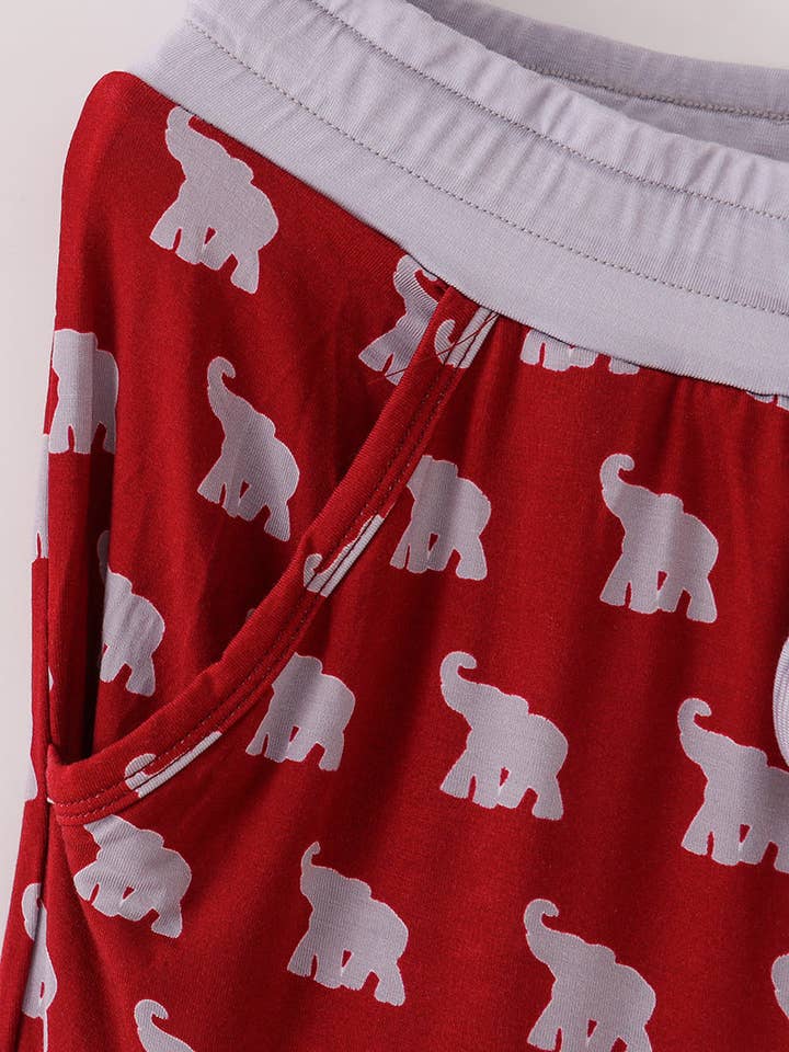 Aspen Rain Boutique - Wholesale Sleepwear Bottom - Women's - Alabama roll tide elephant print bamboo pajamas pants2