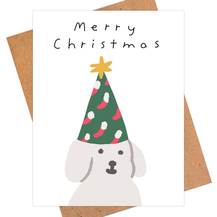 Doggo Christmas Card - Pets Greeting Card for wholesale by iej studio