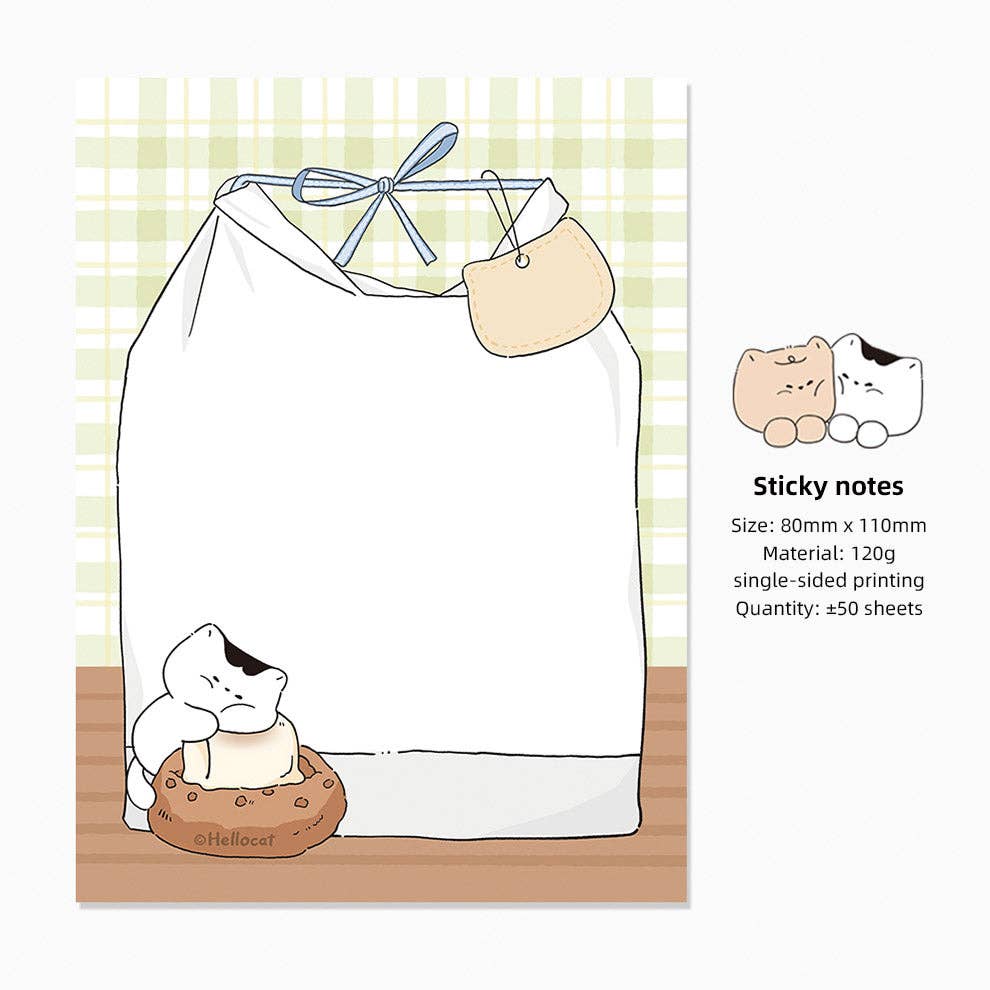 Hello Claws Limited - Wholesale Notepad - Hello Cat | Cookie Memo Note Pad2