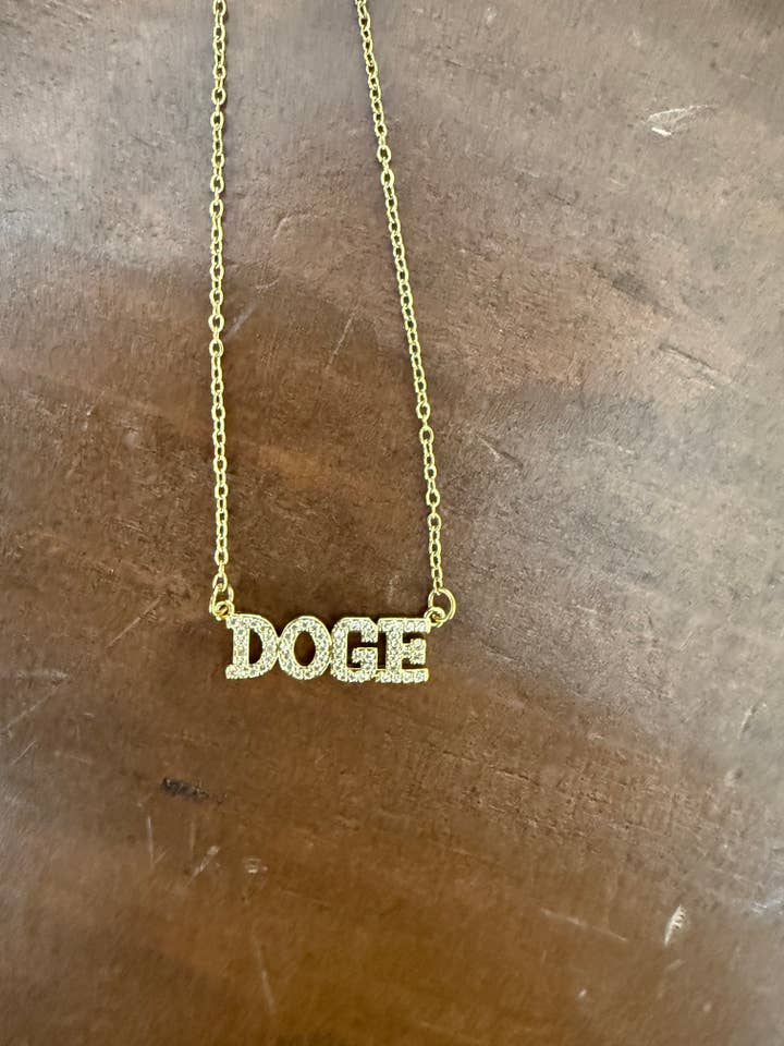 DOGE Necklace for wholesale by The Right Side Jewelry