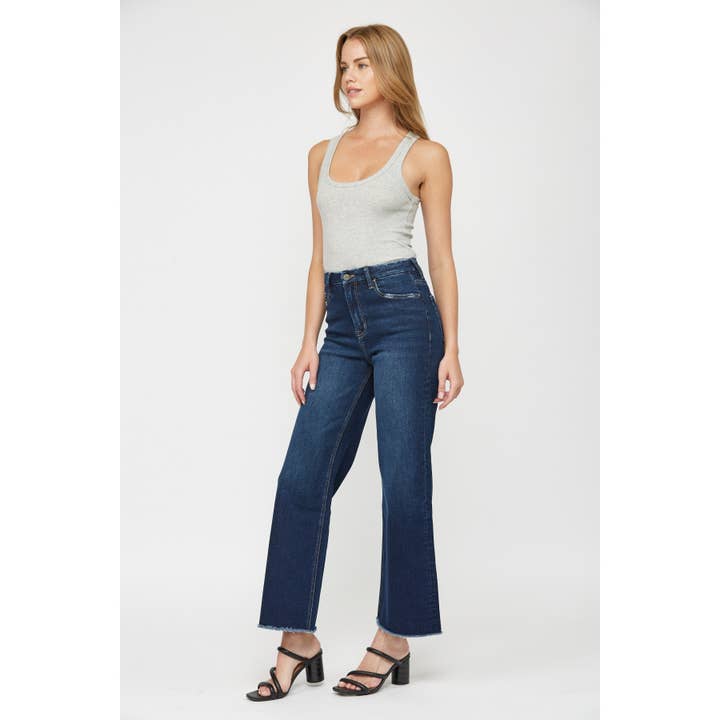 ULTRAMARINE FESTIVAL STRETCH SUPER HIGH-RISE WIDE LEG for wholesale on Faire