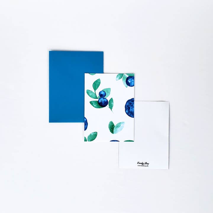Lucky Dog Design Co. - Wholesale Stationery/Notecard Set - Blueberry Paradise Mini Card Set (Set of 10)5