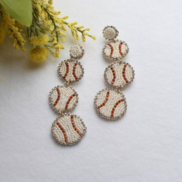 Curated Trinkets | Sports Plus| Bead Earring | 866BASE for wholesale by Curated Trinkets