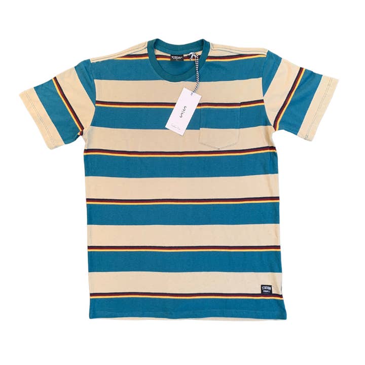 Rightly Kortärmad T-shirt för wholesale av Station Stripes
