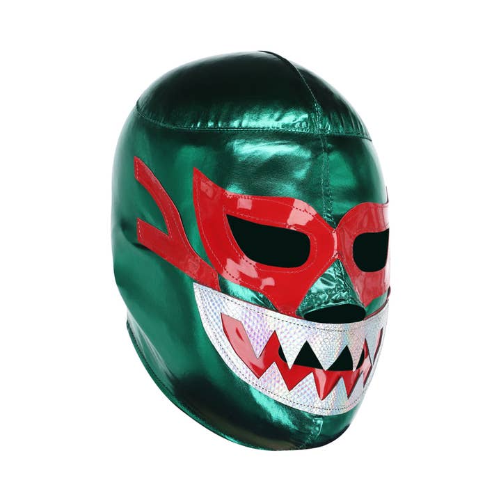 Three Mask - Wholesale Costume - Unisex - Lucha Libre Combo Pack (Red, Green, Silver) | 3x Authentic Mexican Luchador Masks | Pro-Fit Adult Size3