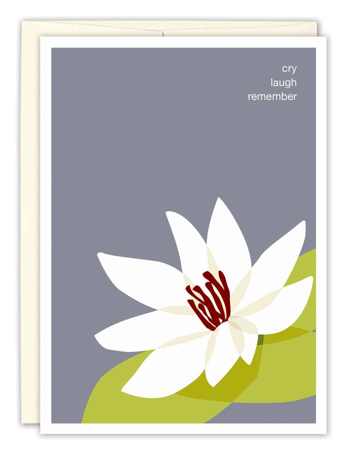 Biely & Shoaf - Wholesale Sympathy Card - Water Lily Sympathy Card1
