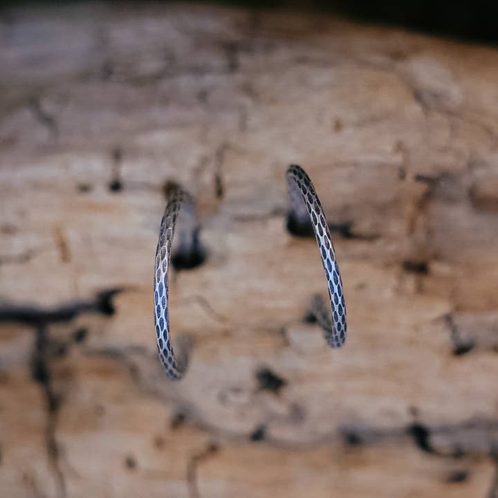 Cholla Hoops (Made to Order) for wholesale by Crooked Trails Silver