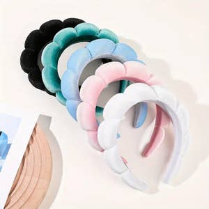 Skincare Headbands for Women Makeup,Twisted Bubble Make Up Hair