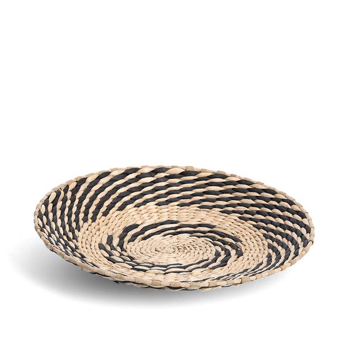 Assiette décorative, tressage en papier/quenouille pour la vente par Zeller Present