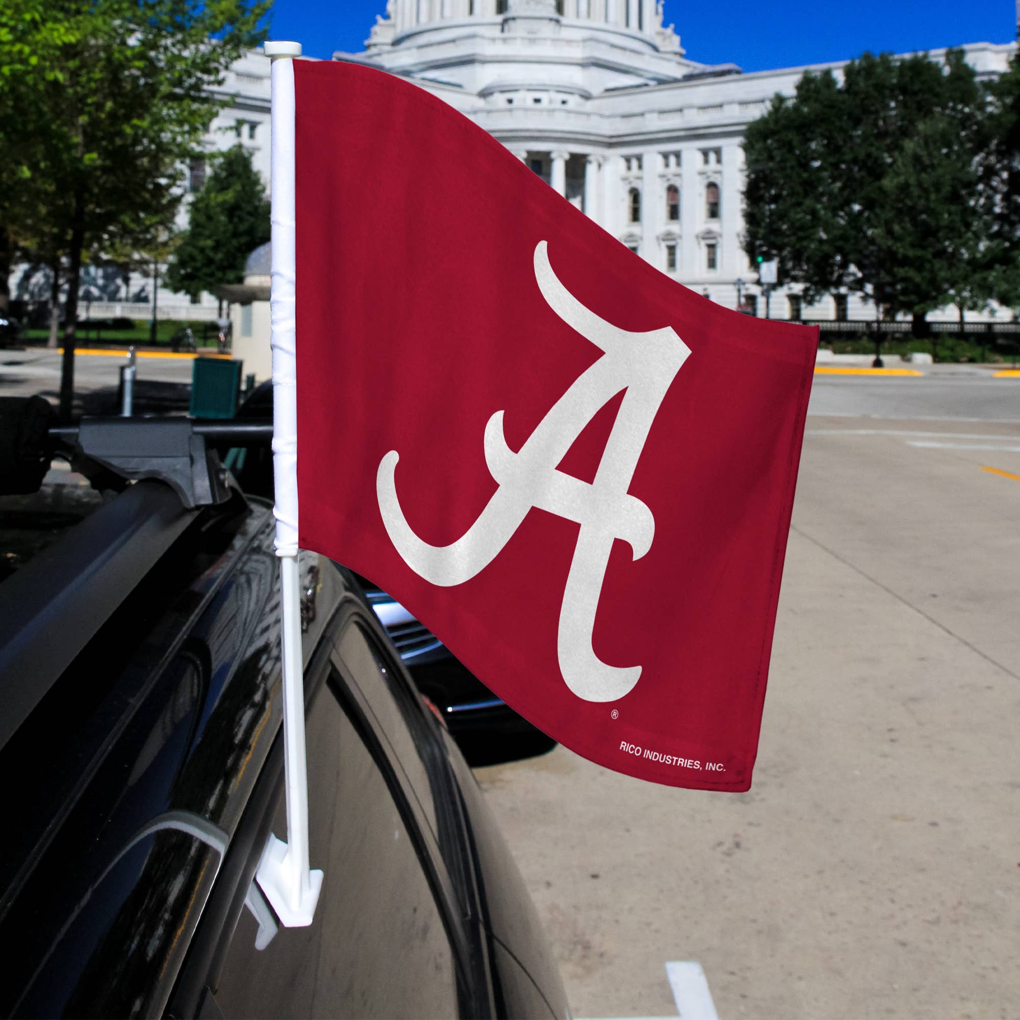 Rico Industries - Wholesale Flag - Alabama Red Car Flag "A Logo"1