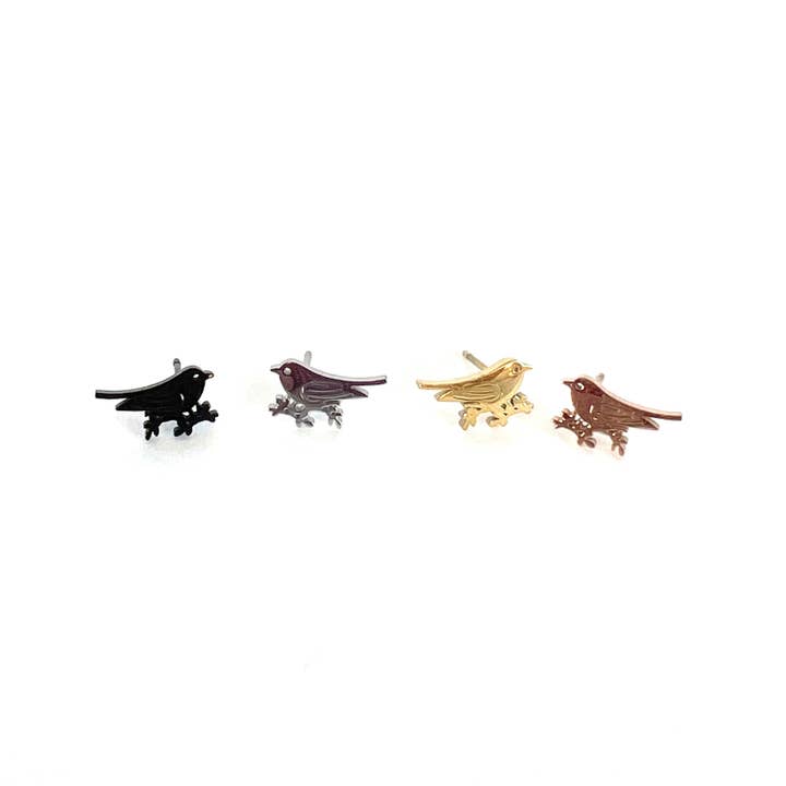 Royce and Oak - Wholesale Stud/Post Earrings - Bird Earrings