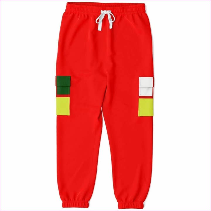 Color Block Astute Premium Cargo Sweatpants for wholesale by TFC&H Co.