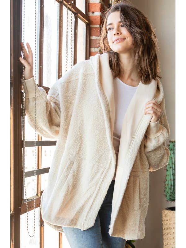 Giacca leggera con cappuccio in pile per la vendita all'ingrosso da parte di MintChoco