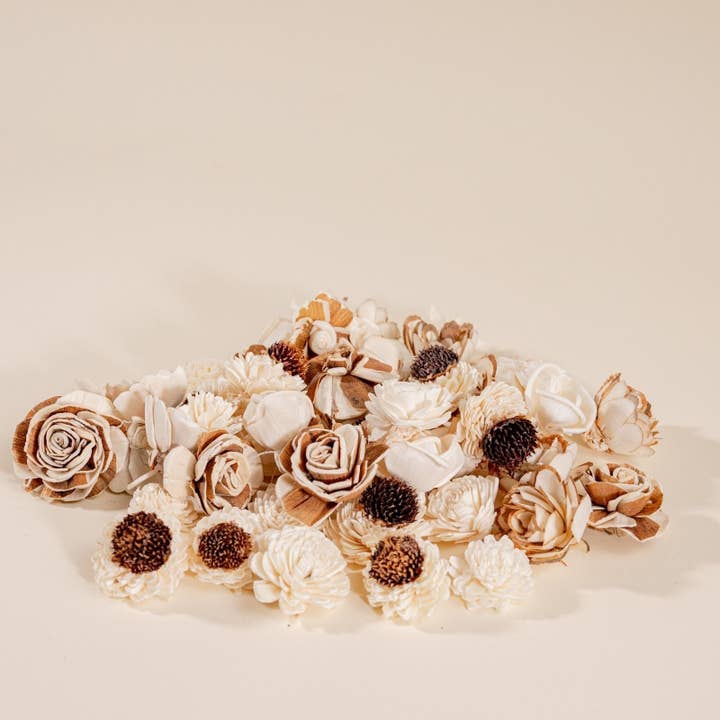 Sola Wood Flowers - Wholesale Artificial Flowers - Mini Flower Assortment (50 Flowers)