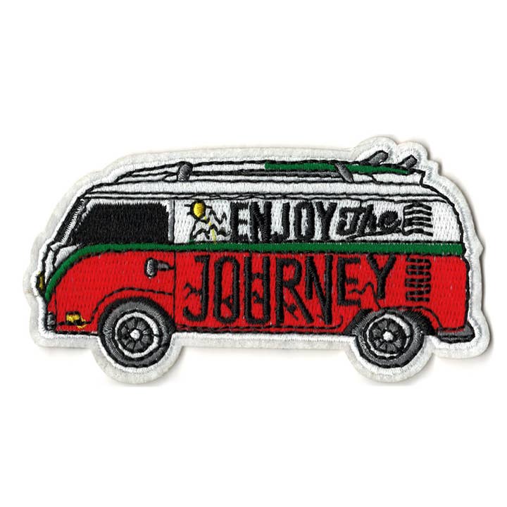 Embroidered Enjoy The Journey Patch for wholesale by Fresh Prints of CT