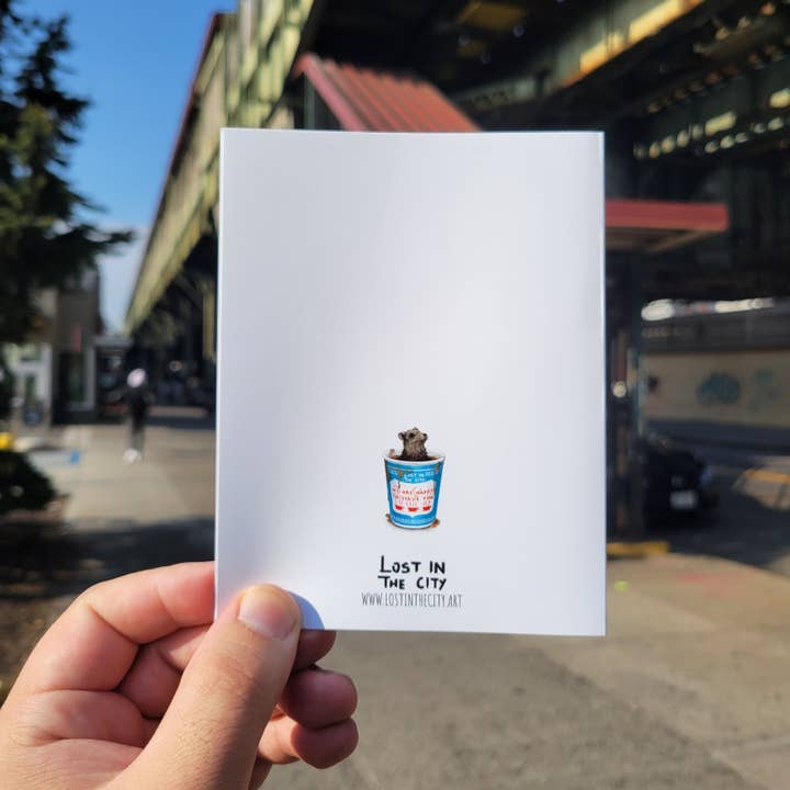 Santi of all Trades - Wholesale Love Card - Everything Bagel Greeting Card | Lost in the City