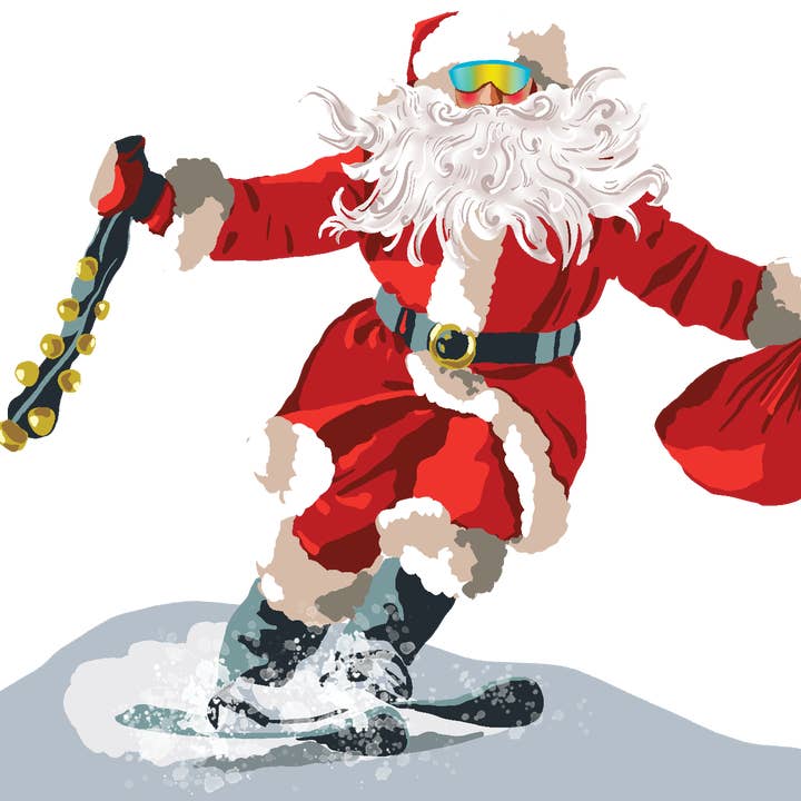 Holiday - Skiing Santa for wholesale by Boat N Co