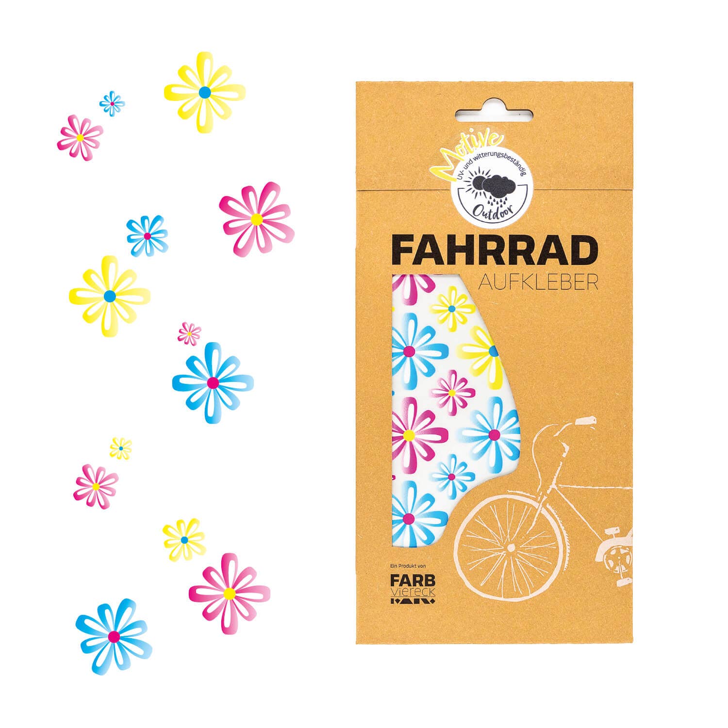 Farbviereck - Vendita all'ingrosso Adesivo - adesivo per bicicletta con design ad arco0