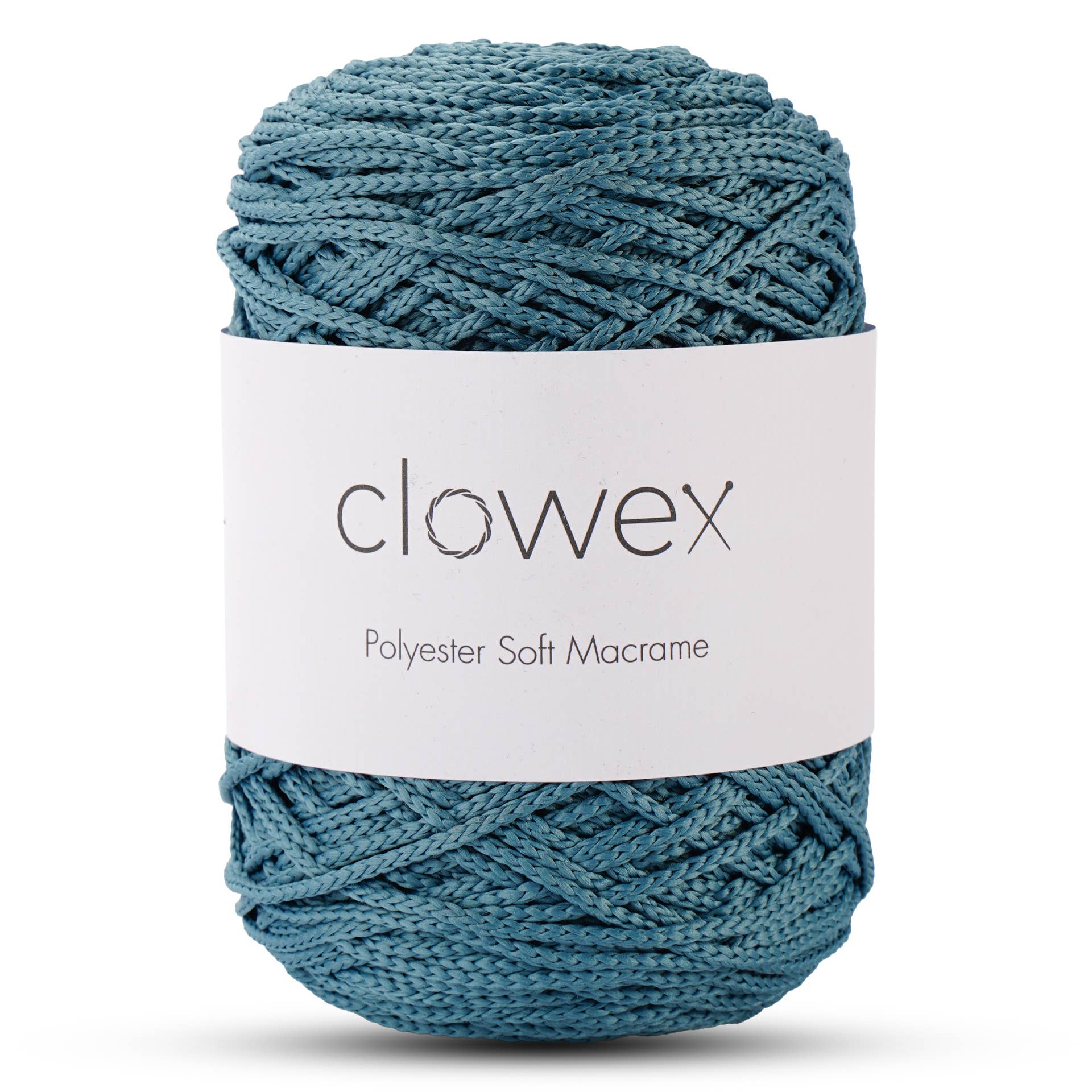 Clowex Textile LLC - Vente Fils à tricoter - Corde Macramé Douce en Polyester 2,5 mm, Fil de Corde Tressé Coloré56