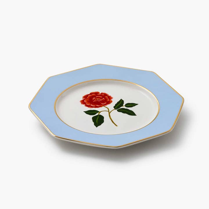 Rifle Paper Co. - Wholesale Dinner Plate - Roses Porcelain Dessert Plate Set9