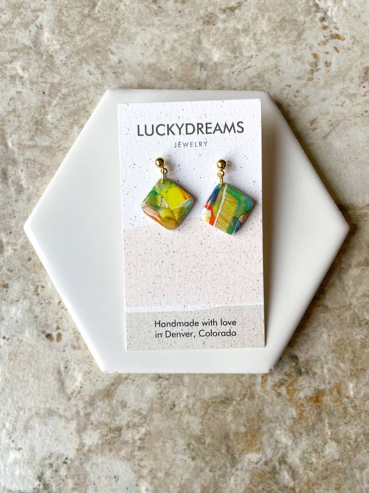 Clay Earrings- The Stevie- Hypoallergenic- Lightweight - Handmade- Statement Jewelry25 for wholesale by LuckyDreams