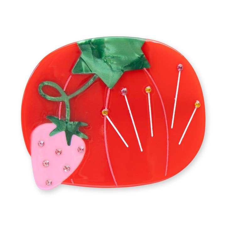 Tomato Pincushion French Barrette Hair Clip for wholesale by Sarah Hearts
