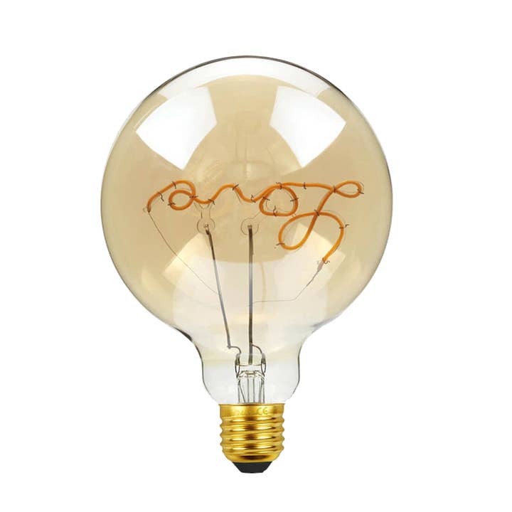 Ledsone - Wholesale Light Bulb/Puck - LED Soft Light G125 E27 Love 4W Filament Glass Retro Warm