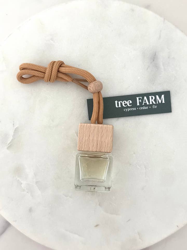 Tree Farm Scented Mini Diffuser/hanging car freshener for wholesale by Everscent Candle Co.