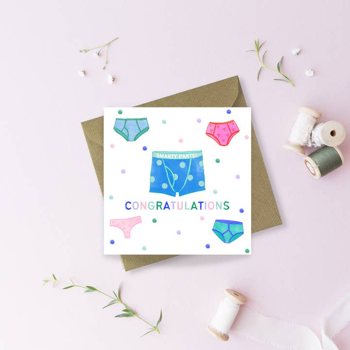 Tarjeta de felicitación de Smarty Pants para venta al por mayor de Sayers Studio