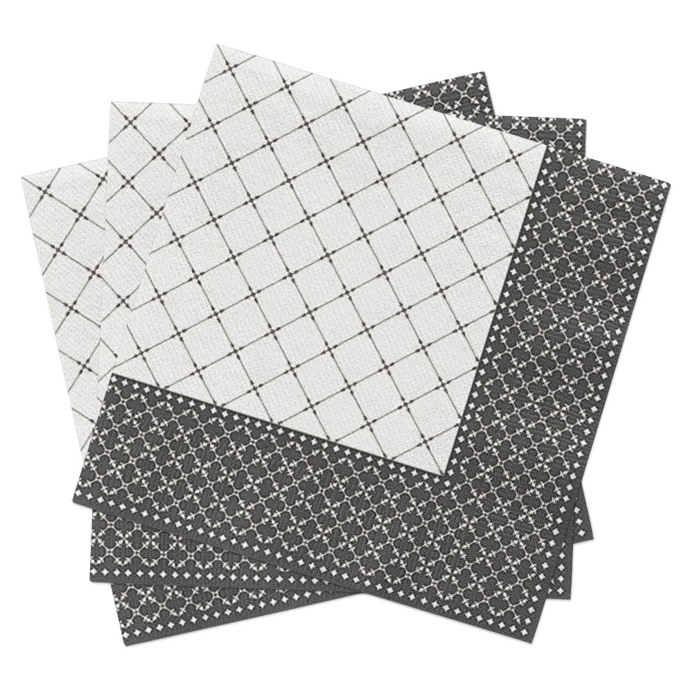 European Excellency - Wholesale Disposable Napkin - Subtle Grid - Airlaid Dinner Napkins7