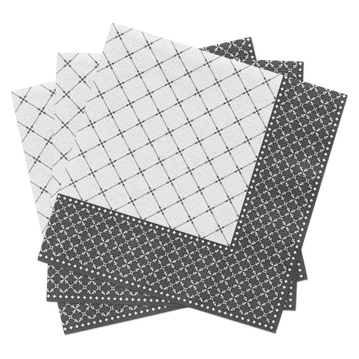 European Excellency - Wholesale Disposable Napkin - Subtle Grid - Airlaid Dinner Napkins7