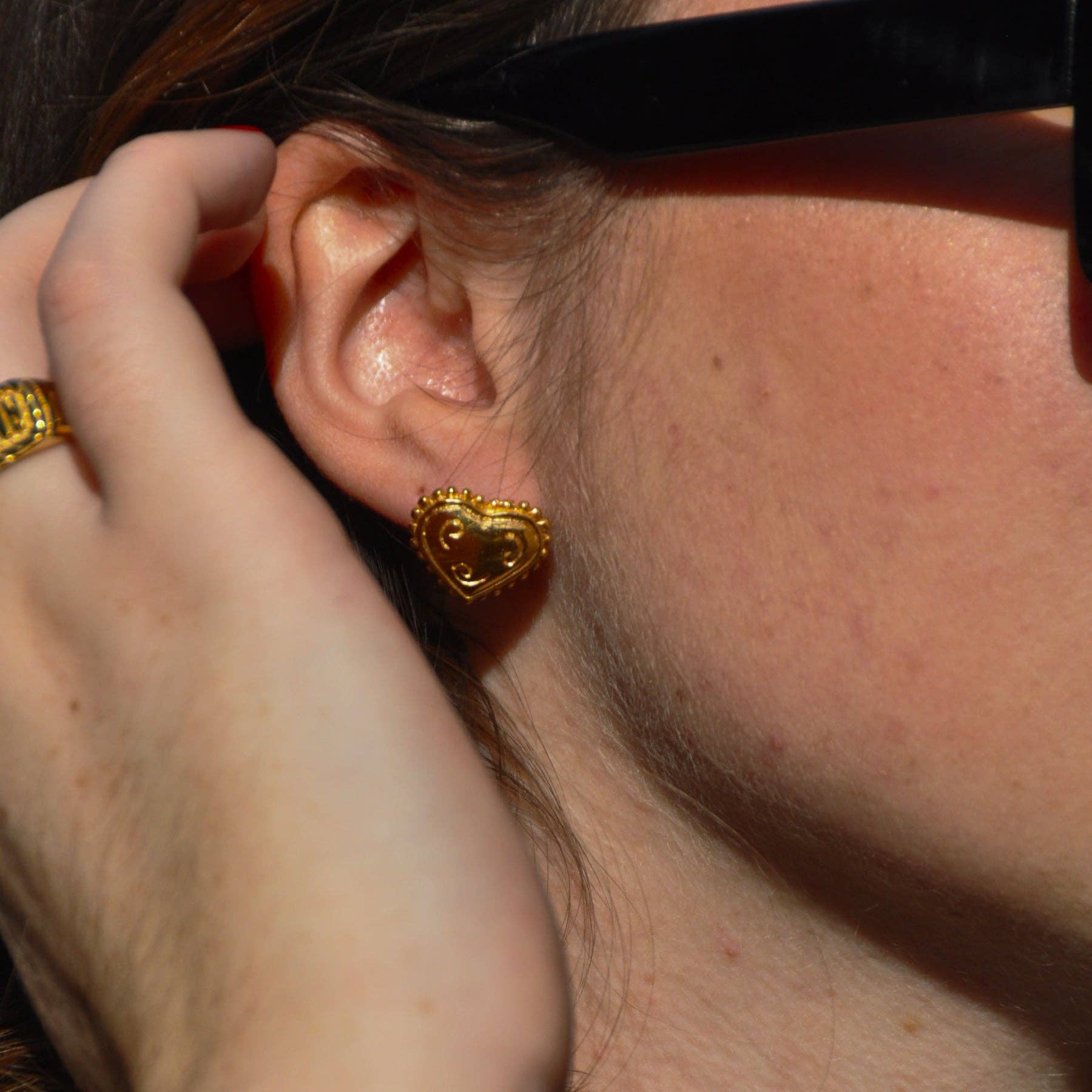 Persea Jewelry - Wholesale Stud/Post Earrings - Pendientes Ma Moitié Oro4