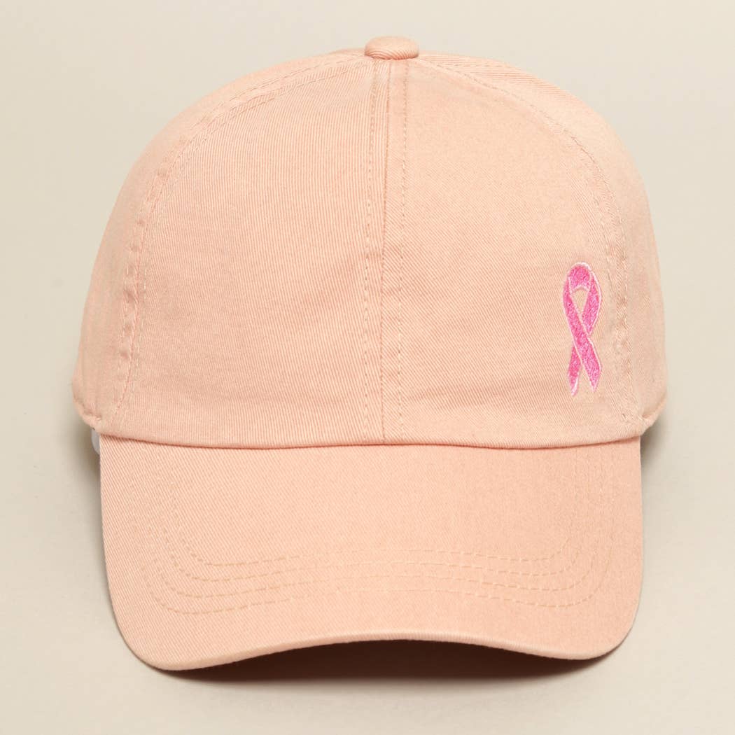 Fashion City - Wholesale Baseball Cap - Women's - Breast Cancer Awareness Ribbon Baseball Cap14