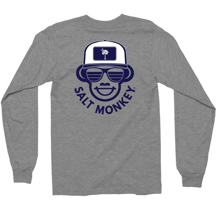 Palmetto Flag Trucker Long Sleeve Tee for wholesale by Salt Monkey