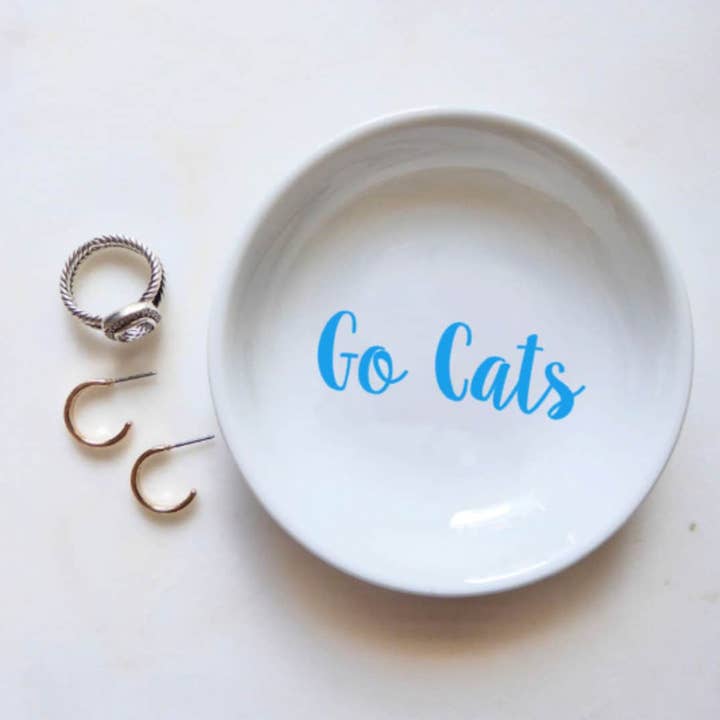 CourtPerkDesigns LLC - Wholesale Jewelry Dish - Go Cats Ring Dish / Villanova University