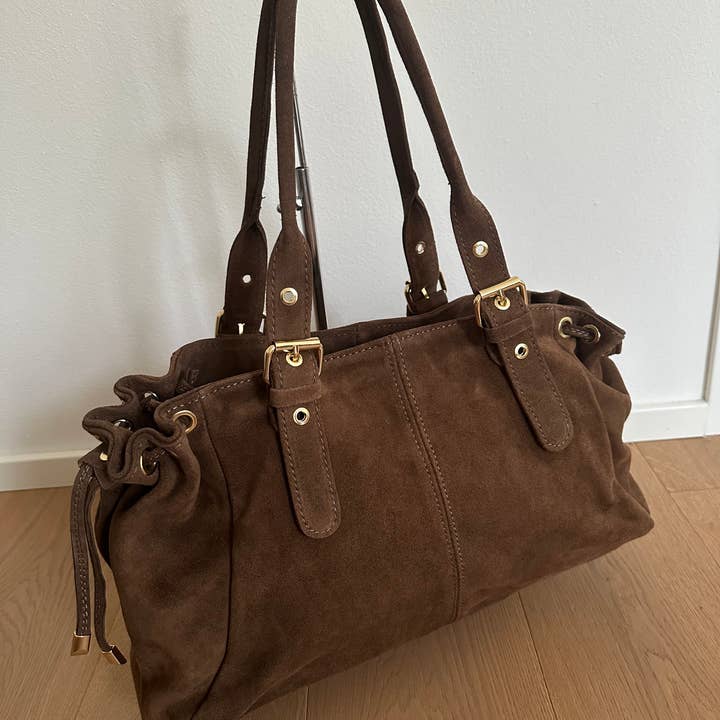 Zhade - Wholesale Shoulder Bag - Women's - ISABEL large - suede2