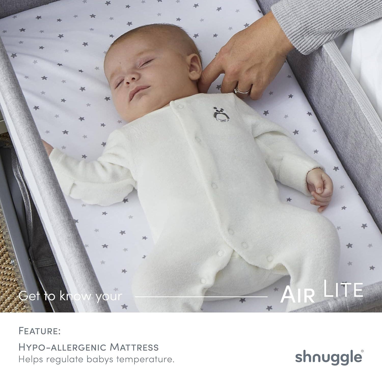 Shnuggle - Wholesale Bassinet - Baby - Shnuggle Air Lite Infant Bedside Bassinet3
