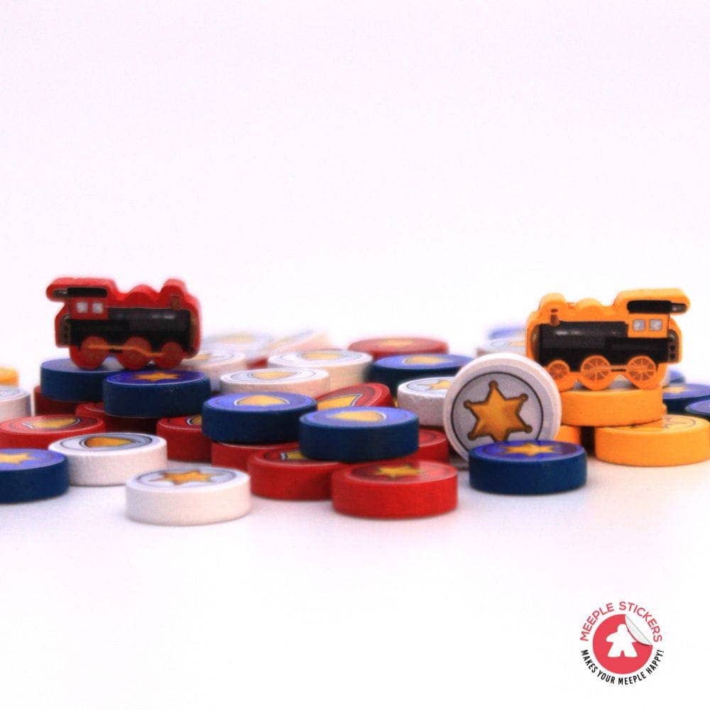 Meeple Stickers – Engroshandel Brætspil – The Great Western Trail - Argentina Klistermærkesæt7