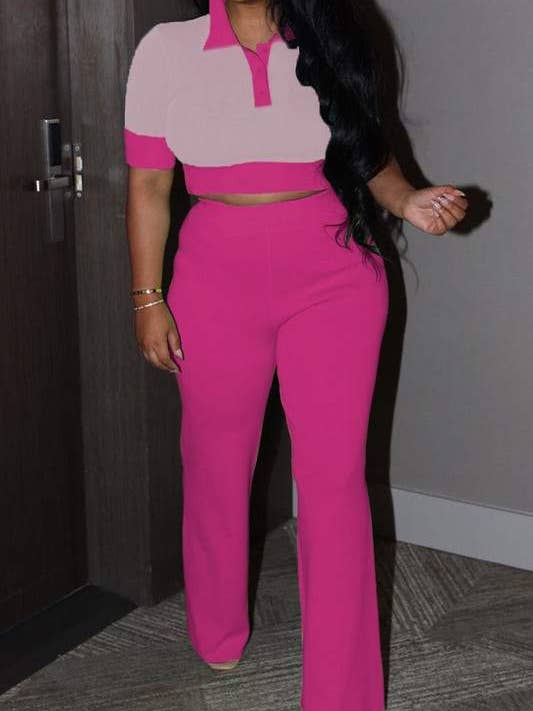 Fashion Combination - Wholesale Top & Skirt Set - Women's - polo tee and pants set6